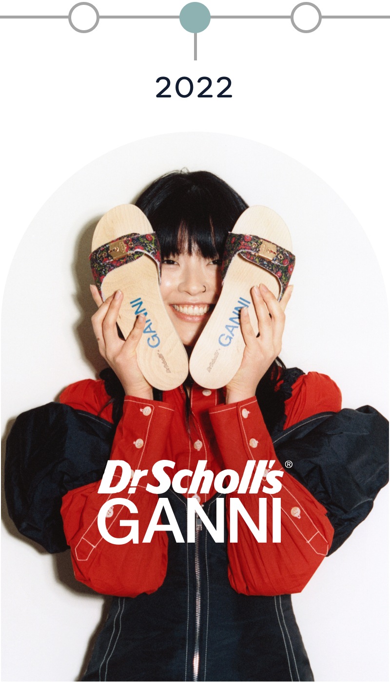 2022 dr. scholl's & ganni partnership