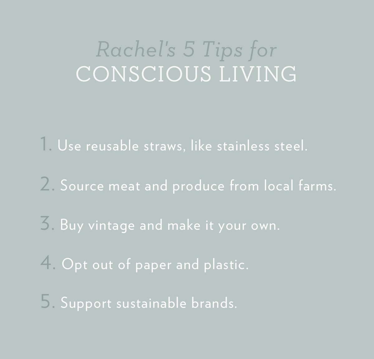 Rachel's Tips