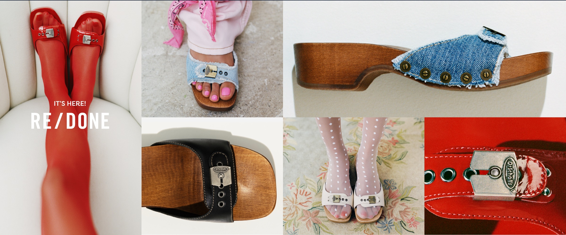 REDONE & Dr. Scholl's Shoes collaboration