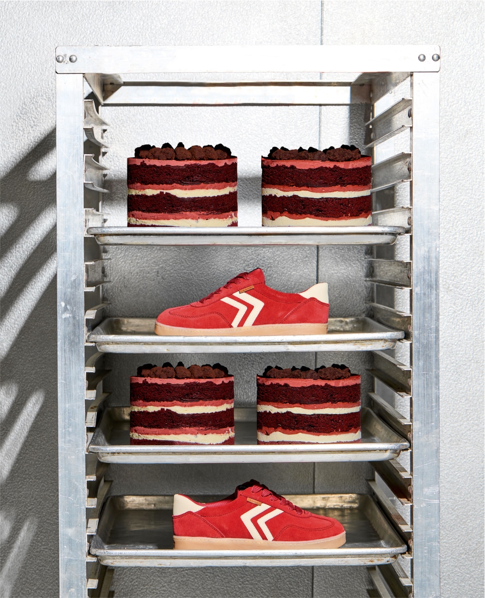 red velvet cheesecake in rebel sport sneaker