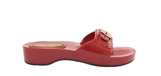 melissa x dr. scholl's Pescura red jelly original sandal
