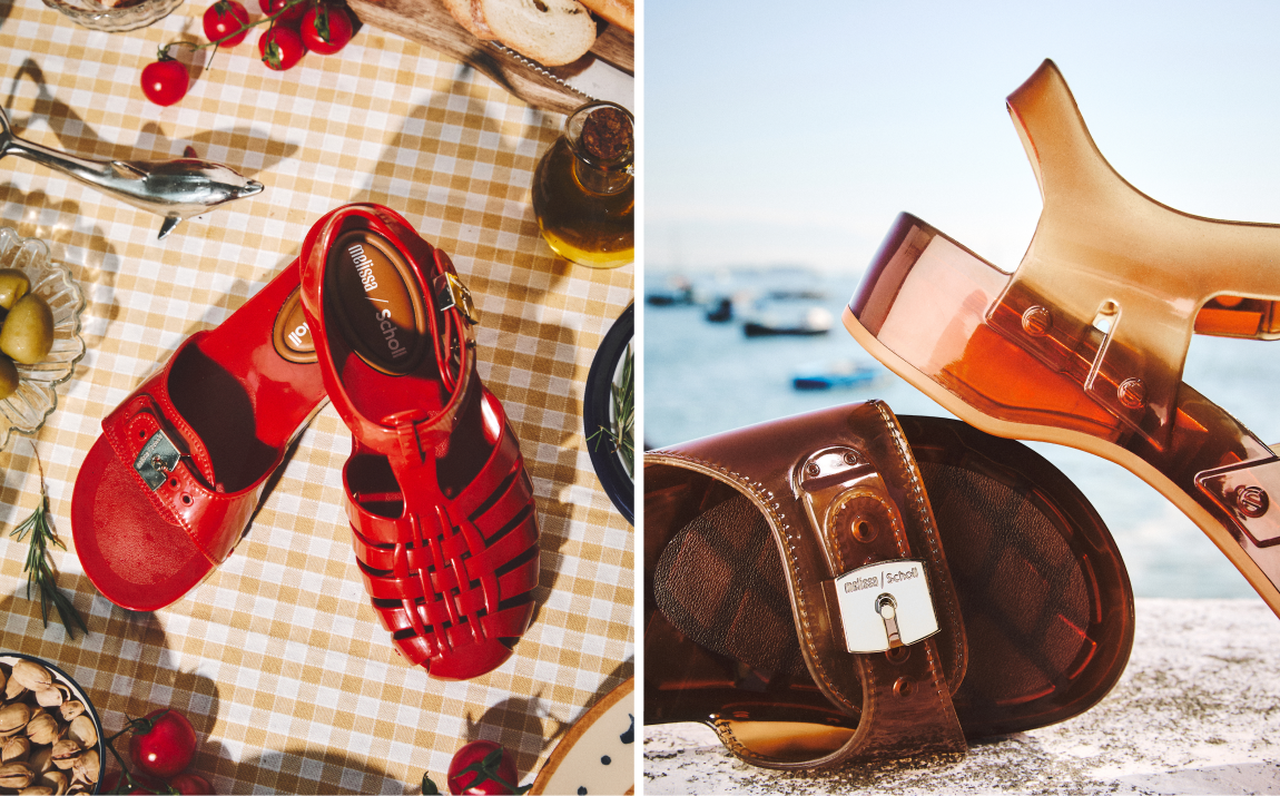 jelly sandals for summer by dr. scholl's shoes and melissa