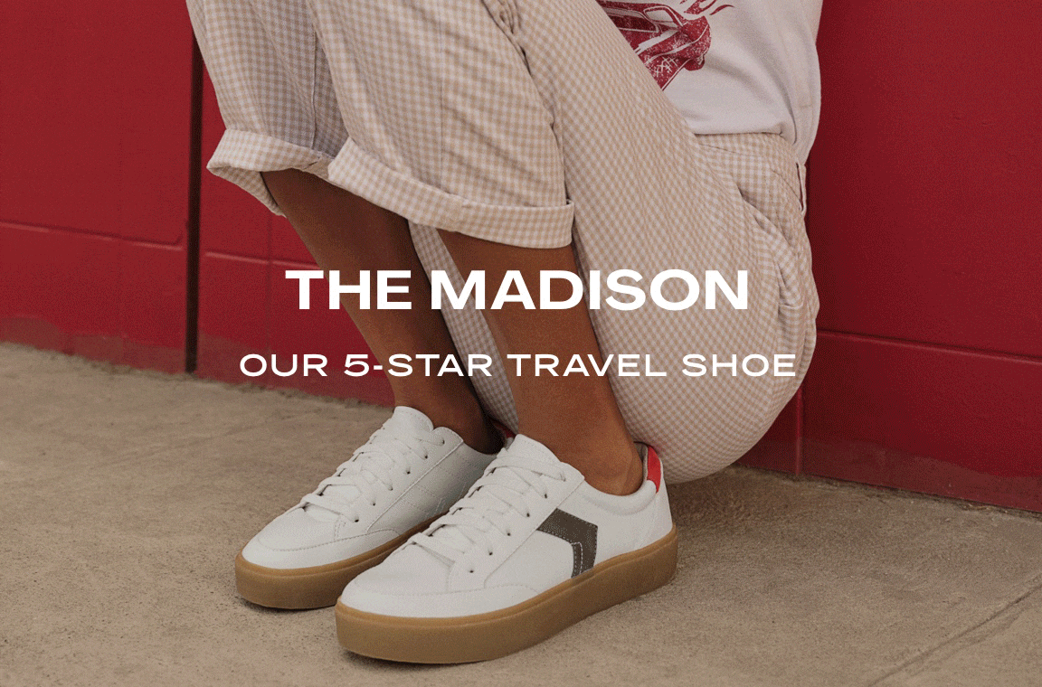 the madison. our most loved travel shoe