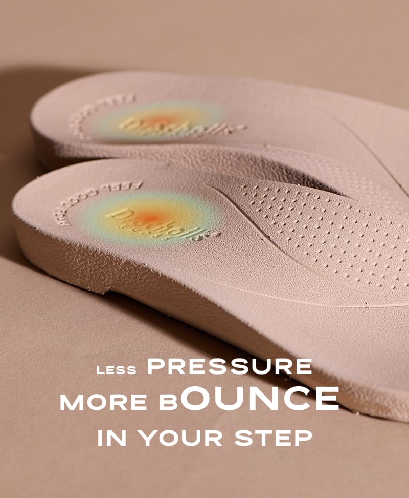 less pressure more bounce in your step