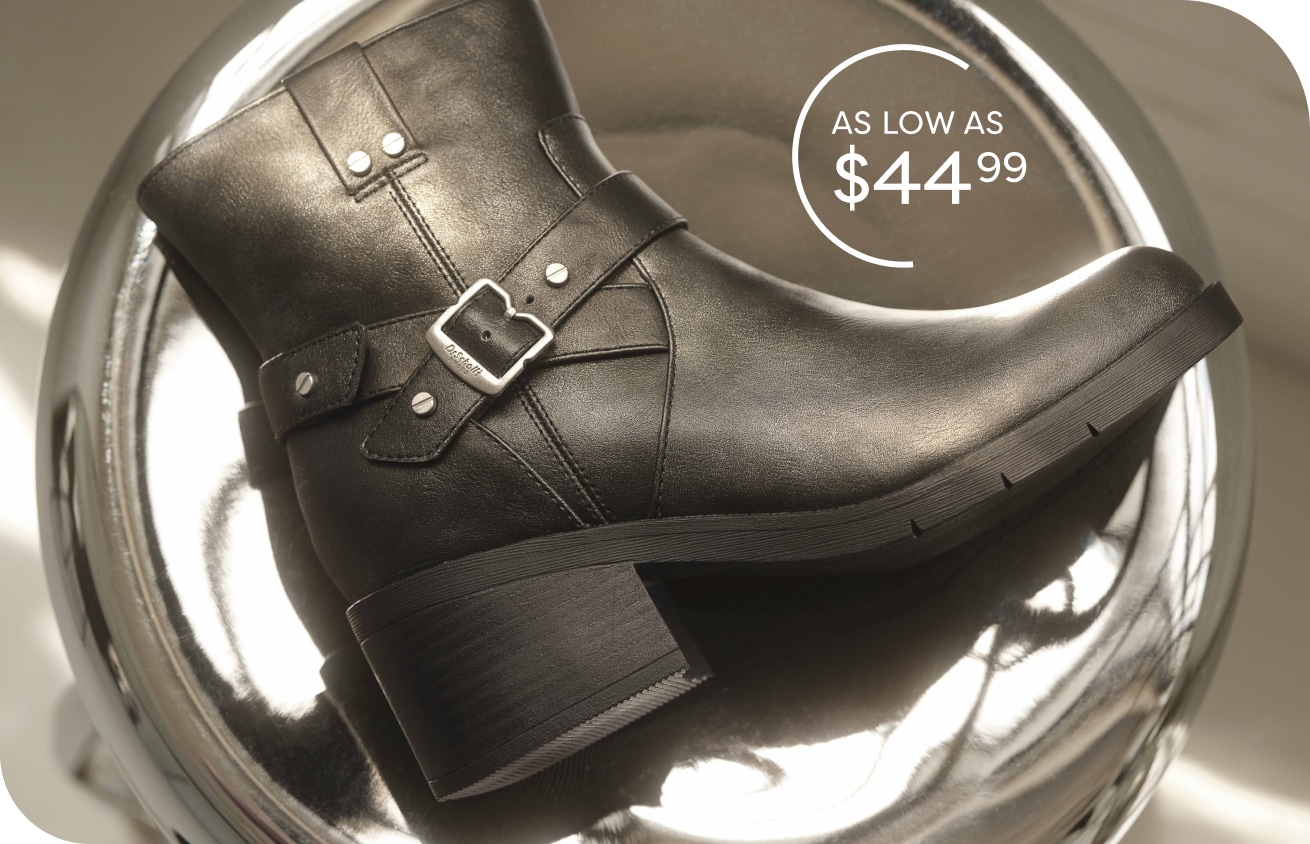 boots featuring the janis ankle moto bootie at $49.99