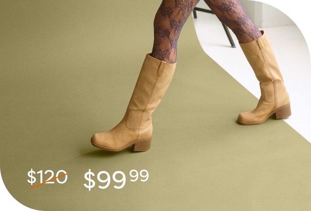 best selling joplin tall boot marked down from $120 to $99.99