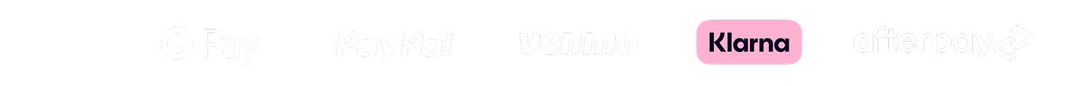 apple pay, google pay, paypal, venmo, klarna, afterpay