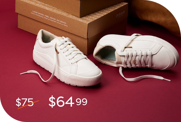 best selling time off sneaker marked down from $74 to $64.99