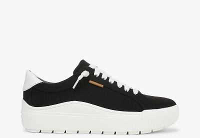 time off go lace up sneaker in black