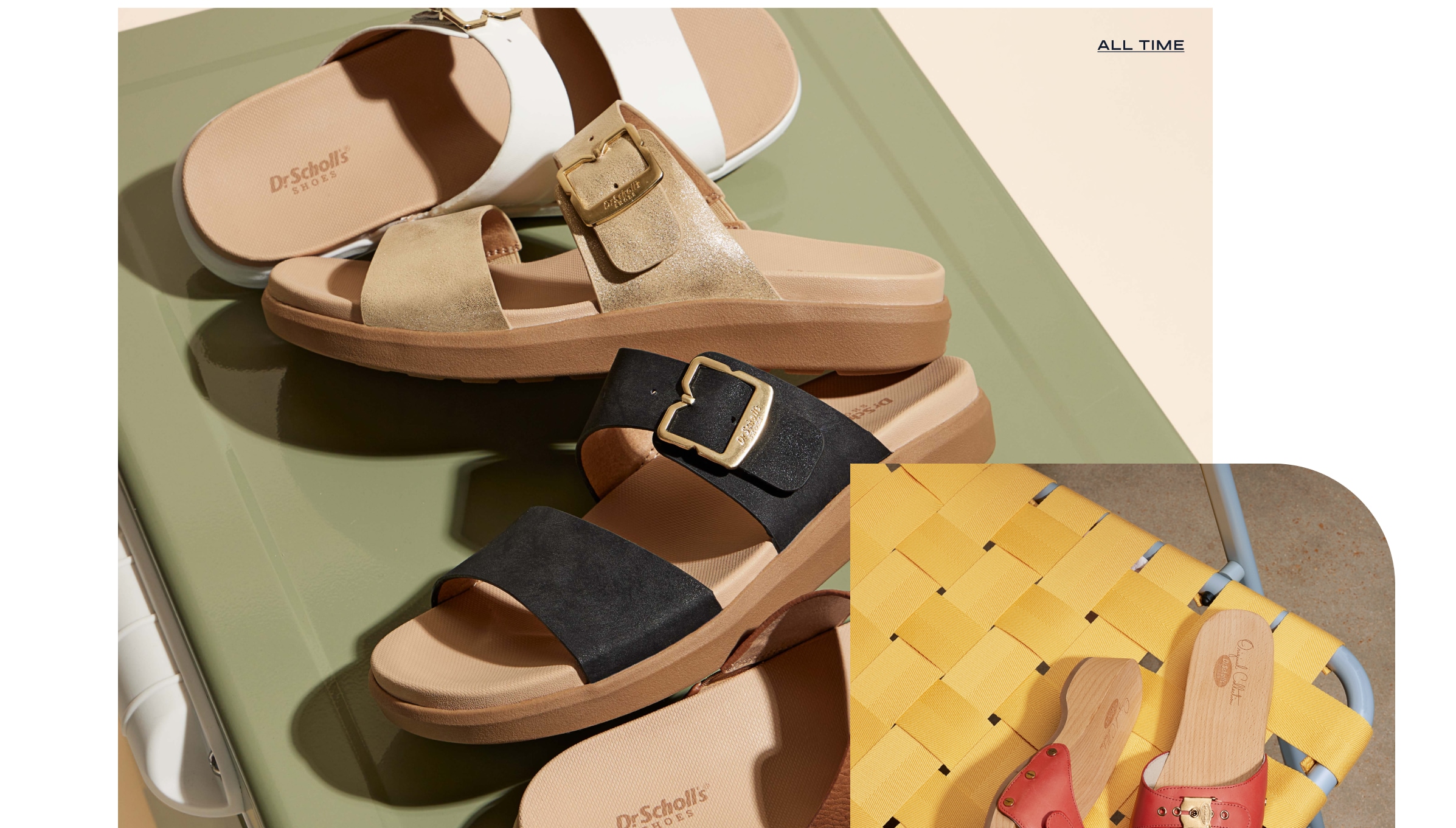 all time sandal in various colors