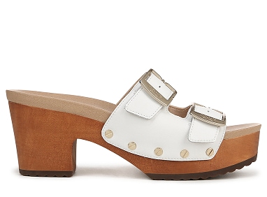 original vibe heeled sandal in white