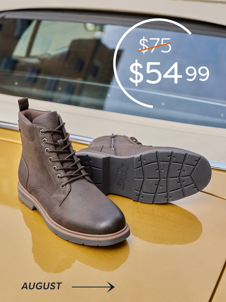 Normally $75, now $54.99 for a limited time. Shop August boot.