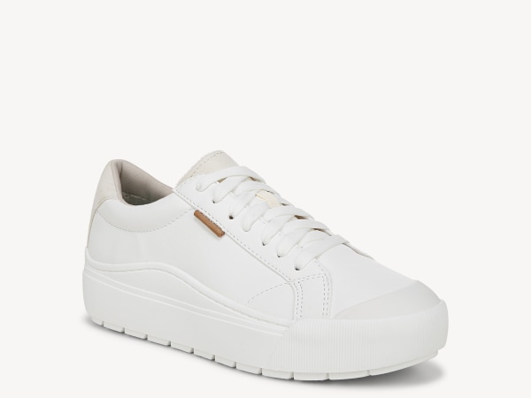 tiem off lace up sneaker in white