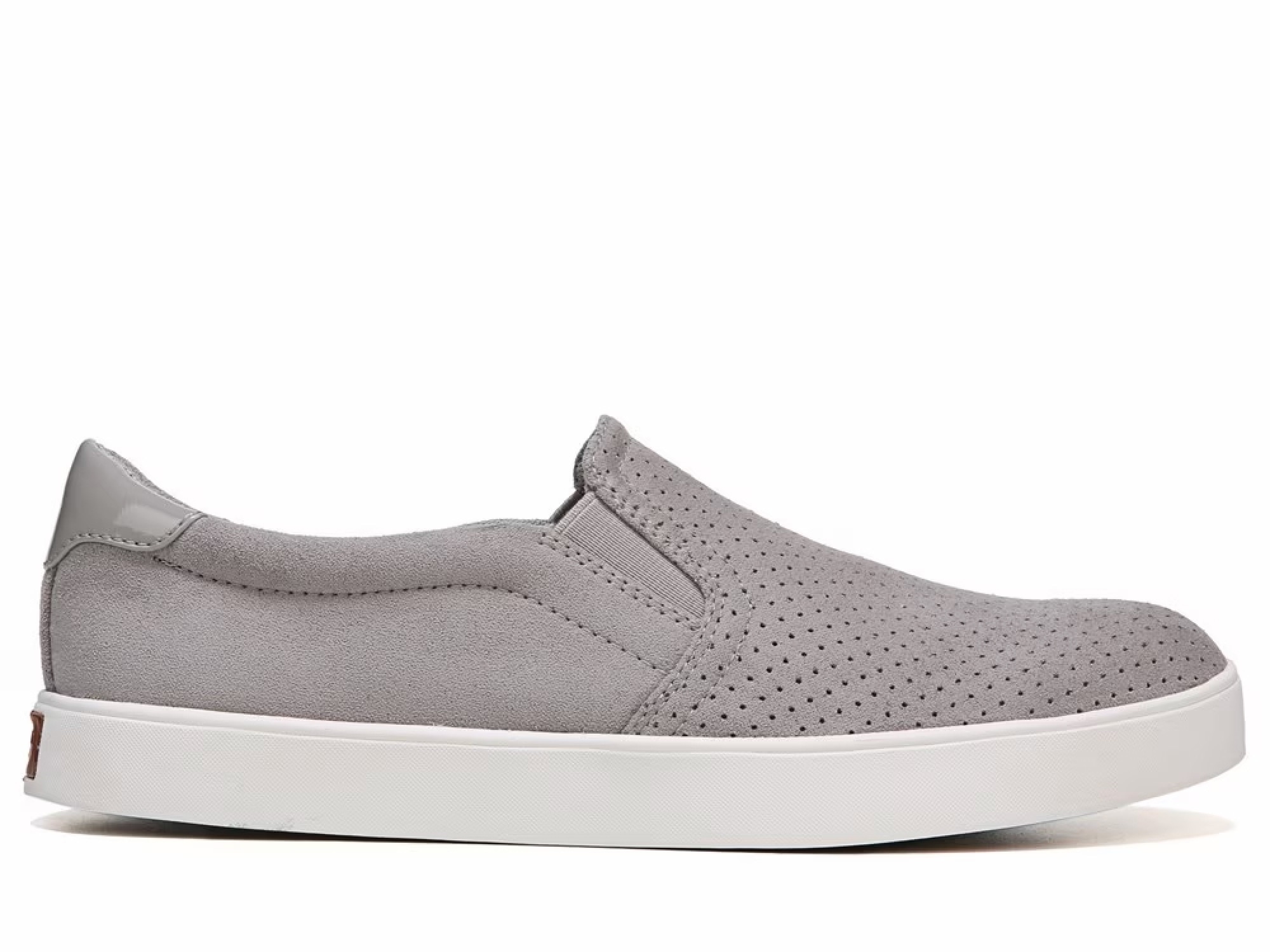 Madison slip on sneaker in grey micro perf