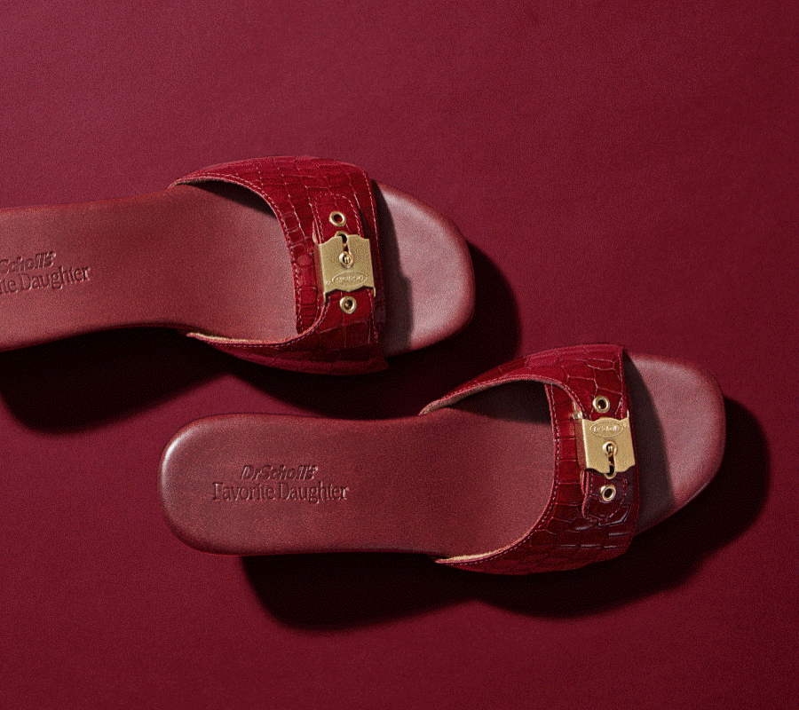 favorite daughter and dr. scholl's collaboration shoes - heartbreak sandal and FD01 sneaker