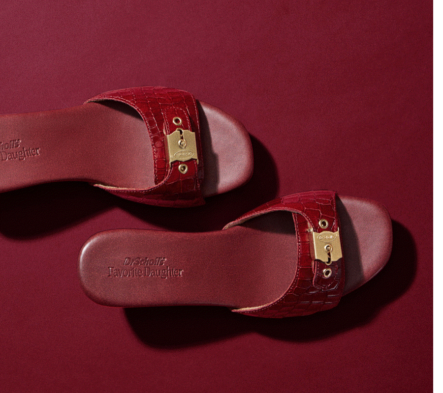 favorite daughter and dr. scholl's collaboration shoes - heartbreak sandal and FD01 sneaker