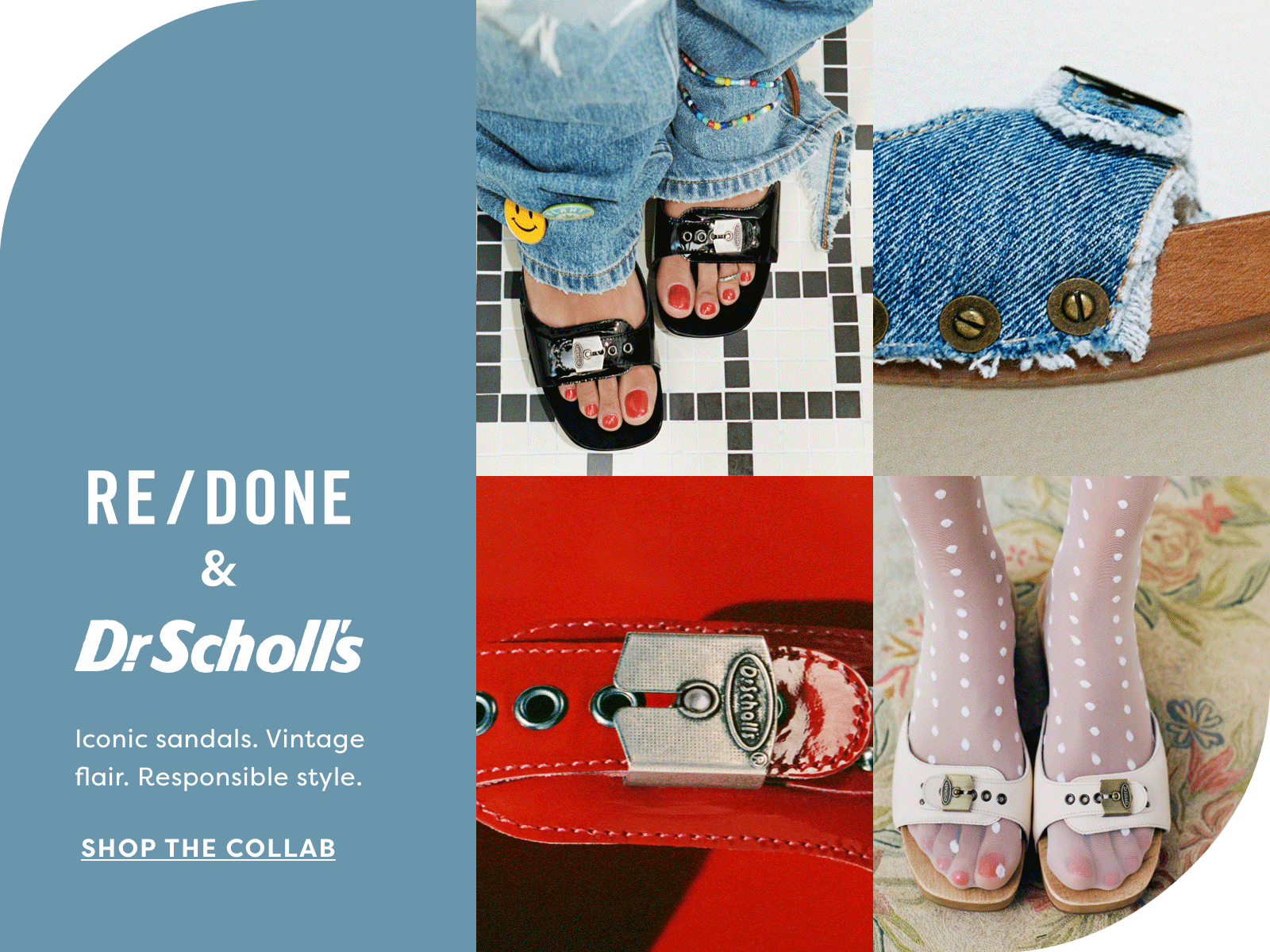 Shop the REDONE & Dr Scholl's collaboration