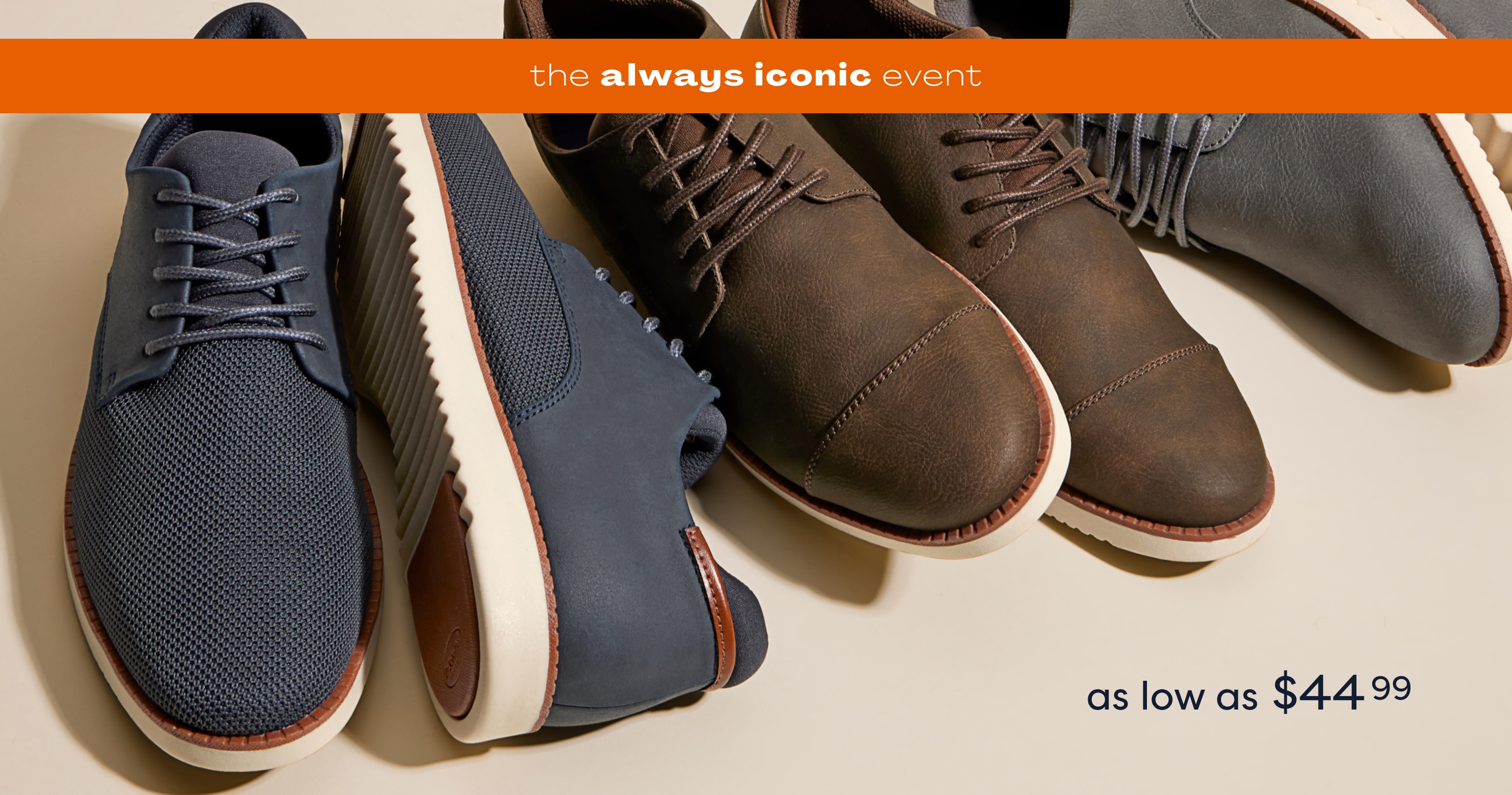 Always Iconic Event. Rare Deal. Oxfords starting at $44.99