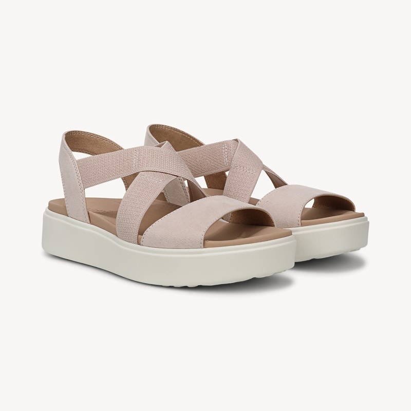 Dr. Scholl's Women's Madison Cloud Ease Platform Sandal Blush Pink Faux Leather DRSCH 10.0 M