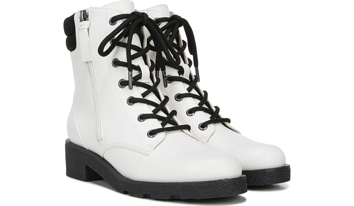 Scholls Shoes Womens Straight Up Combat Boot Dr 