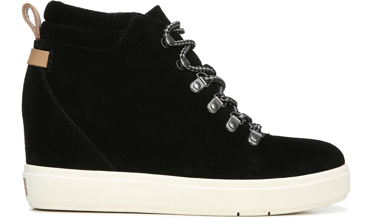 Drschollsshoes Com Original Collection Women S Suri Wedge Sneaker Boot In Black Leather