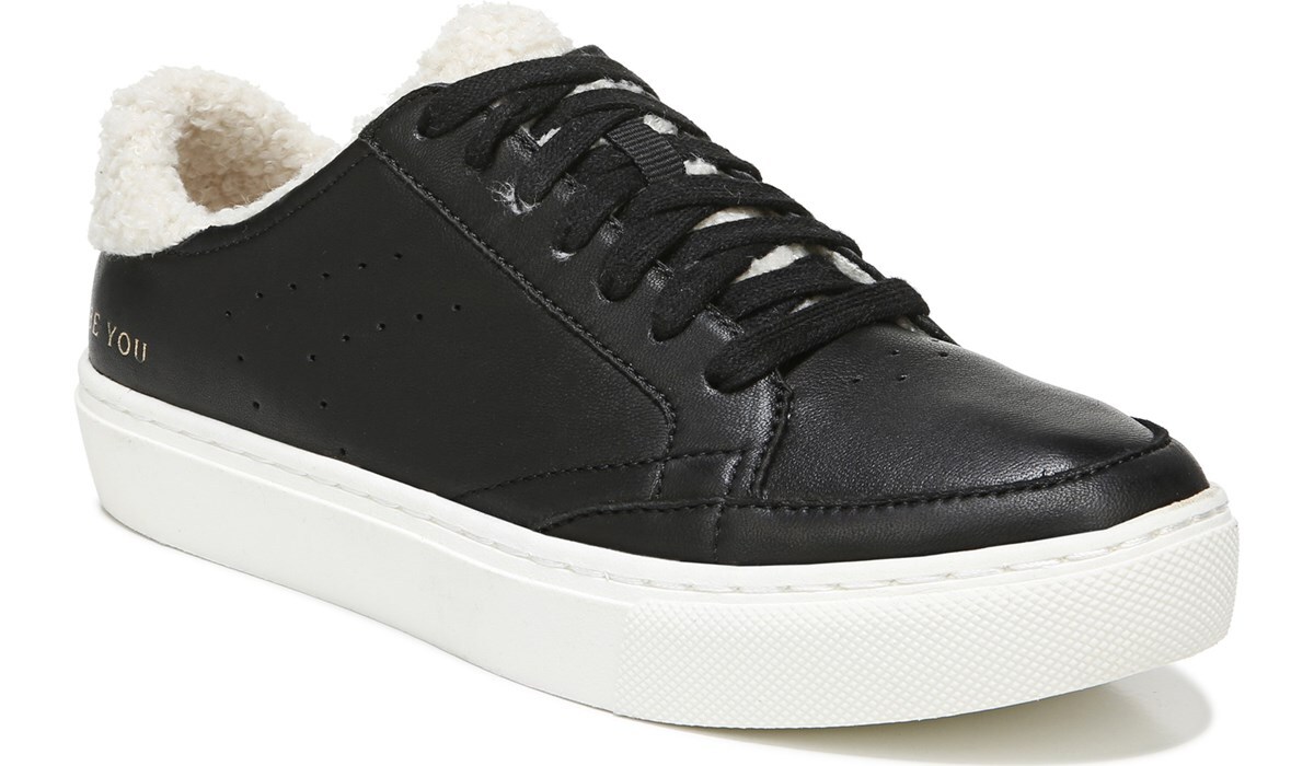 Women's All In Cozy Sneaker in Black Leather Original