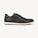Black/White Faux Leather