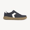 Navy/White/Gum Faux Leather