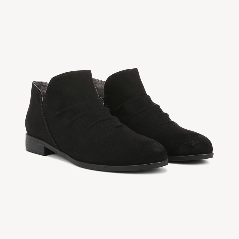 Dr. Scholl's Women's Rae Shootie Boots Black Microfiber DRSCH 7.5 M