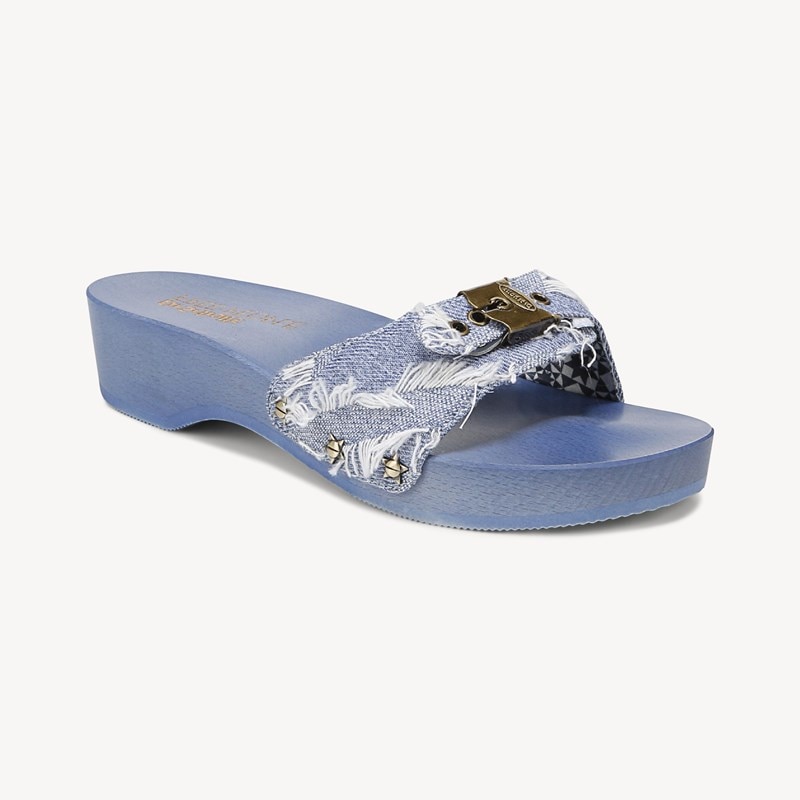 Dr. Scholl's Orig Collection Women's Original Sandal Denim Blue Fabric DRORG 9.0 M