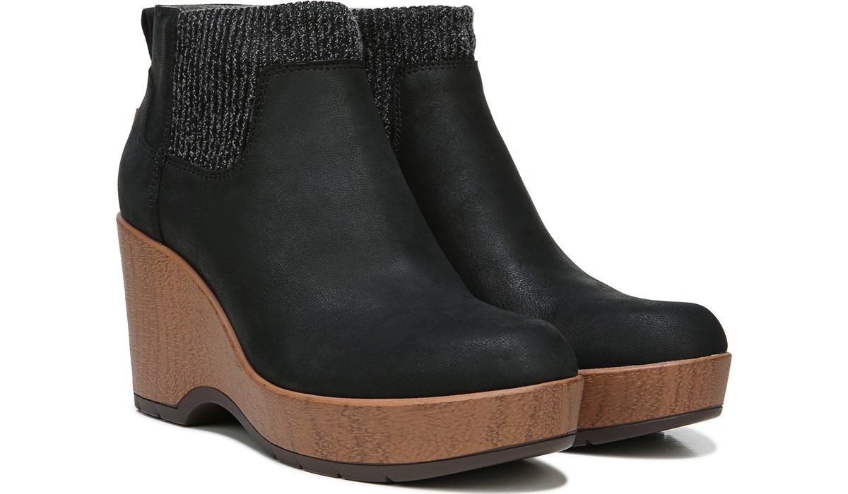 platform wedge booties