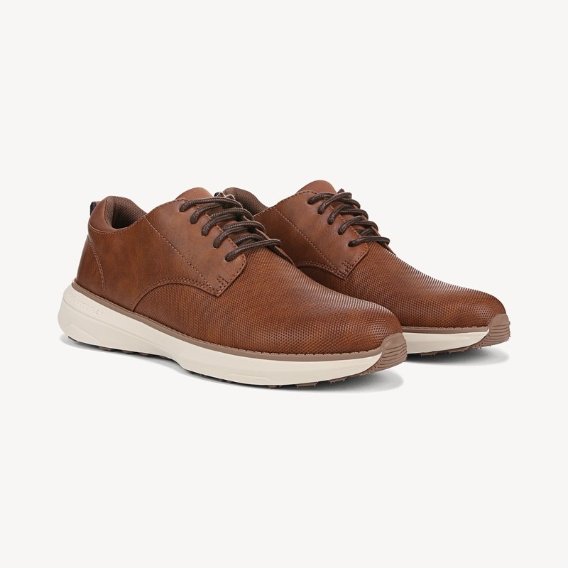 Dr. Scholl's Men's Jake Oxford Shoes Brown Faux Leather DRSCH 11.0 M