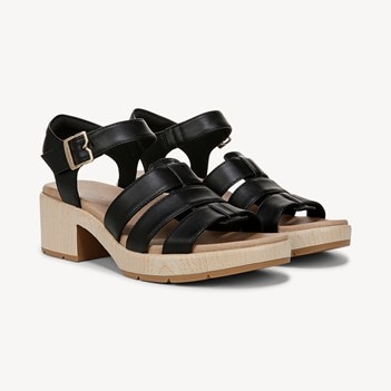 SCHOLL ● One Strap Comfort Chunky Sandals - Black Dr. Scholl's Women's Oh Kay Strappy Sandal | Women's Sandals