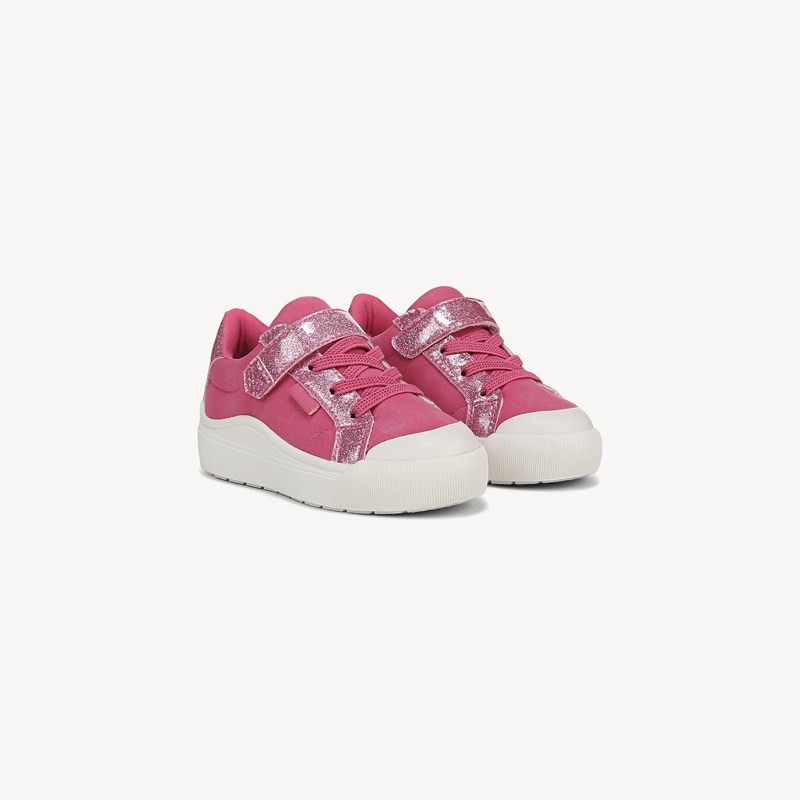 Dr. Scholl's Kids' Time Off Sneaker Toddler/Little Kid Shoes Hot Pink Faux Leather Drsch 8.0 M