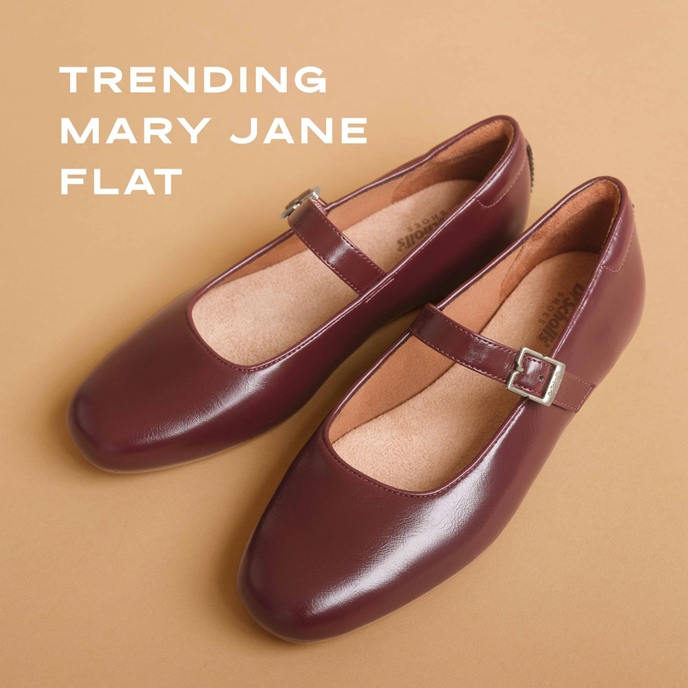 Leather Shoes Mary Jane Flats Canada Scholl's Women's Wexley Mary