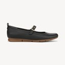 Black/Gum Faux Leather