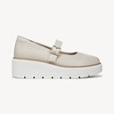Off White Faux Leather