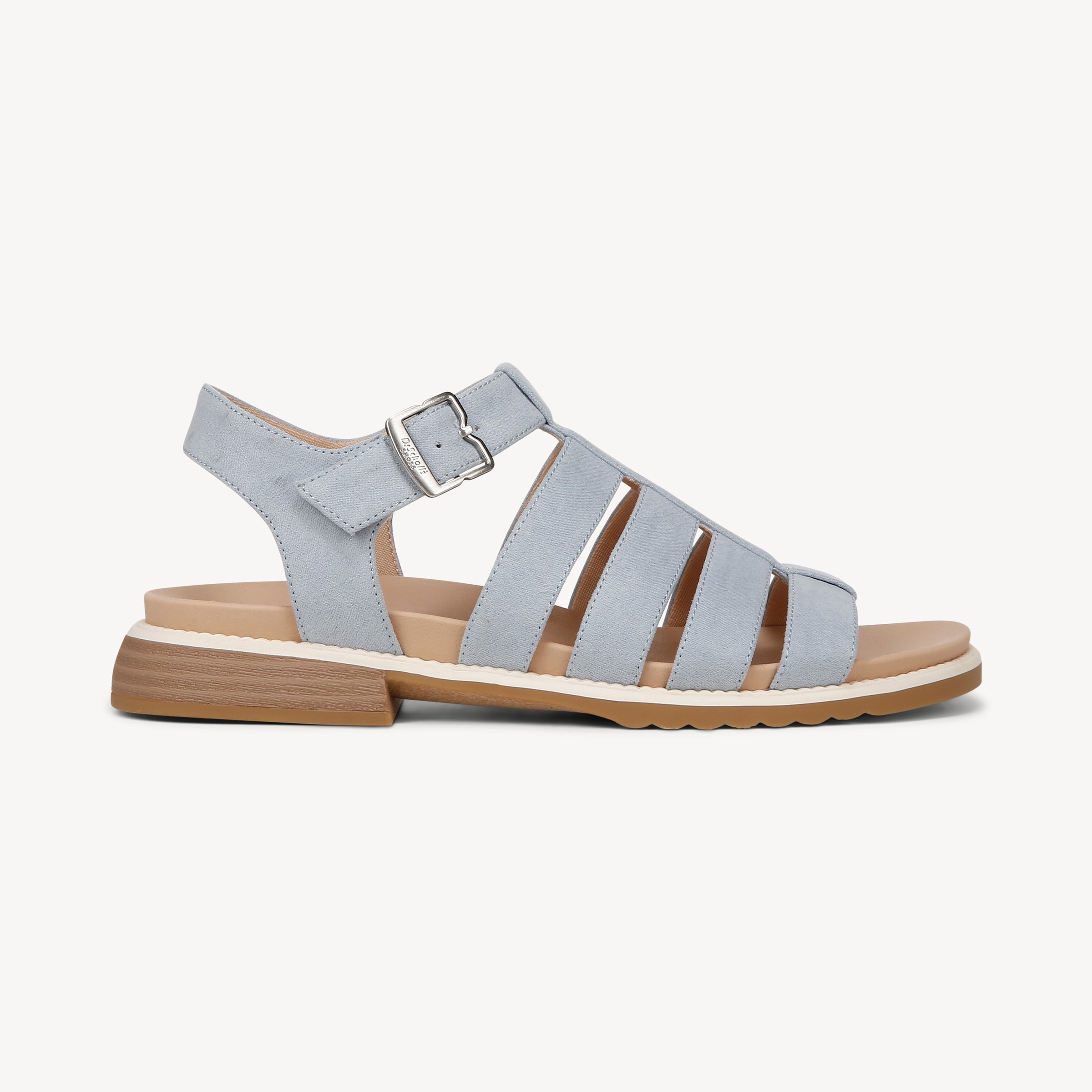 Grey sales sandals flat