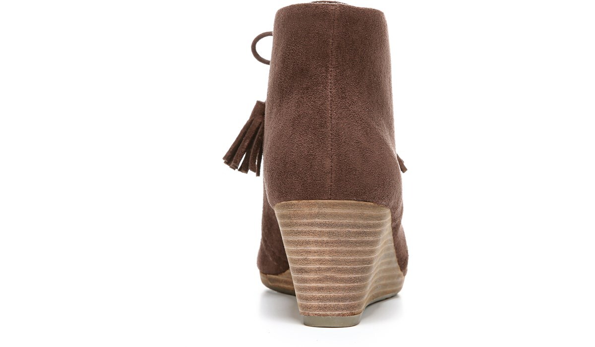 dr scholl's dakota wedge booties black