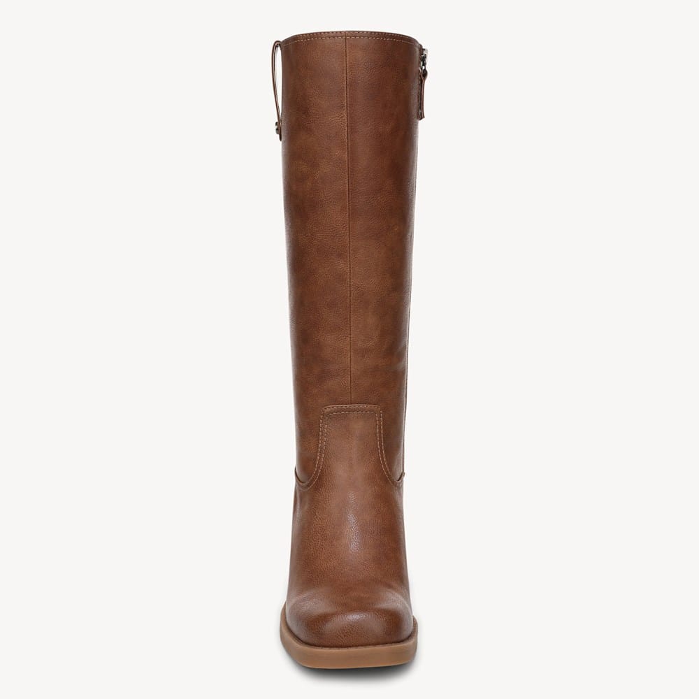womens tall brown dress boots DeNiro Tricolore Ionio Lace Up Tall Boot
