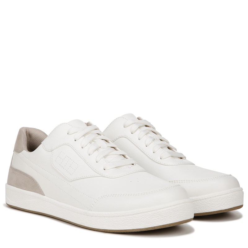 Dr. Scholl's Men's Dink It Lace Up Shoes White Faux Leather DRSCH 9.5 M
