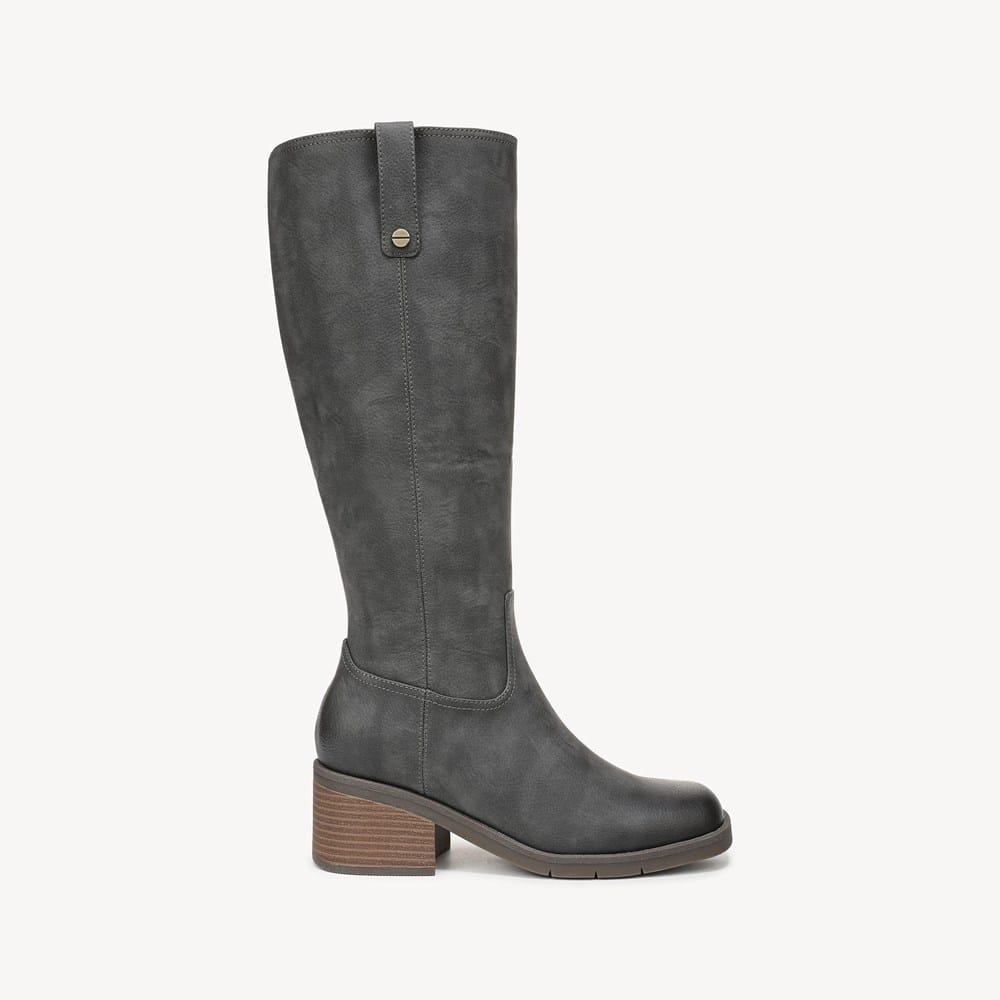 womens tall grey dress boots Dr. Scholl's Women's Joplin (Greystone Faux Leather) Luxury Antique Hand Carving Dressing Table