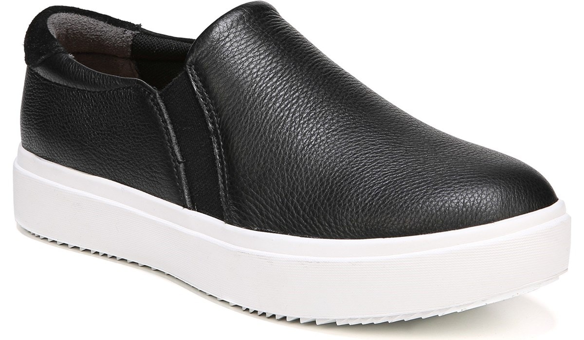 dr scholls black slip on shoes