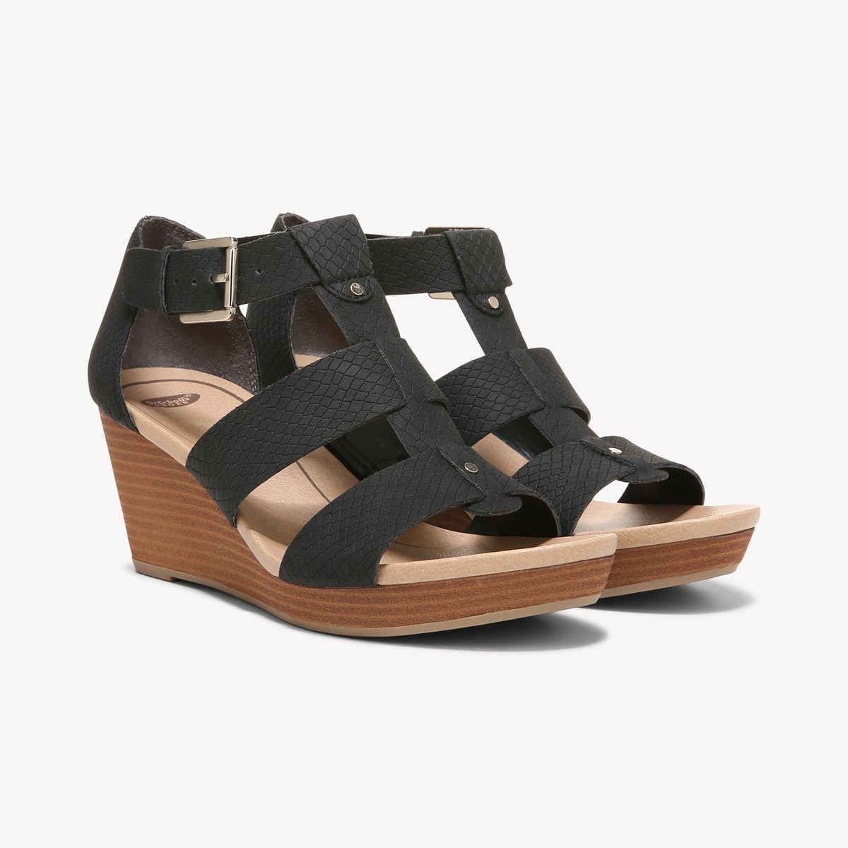 snake wedge sandal