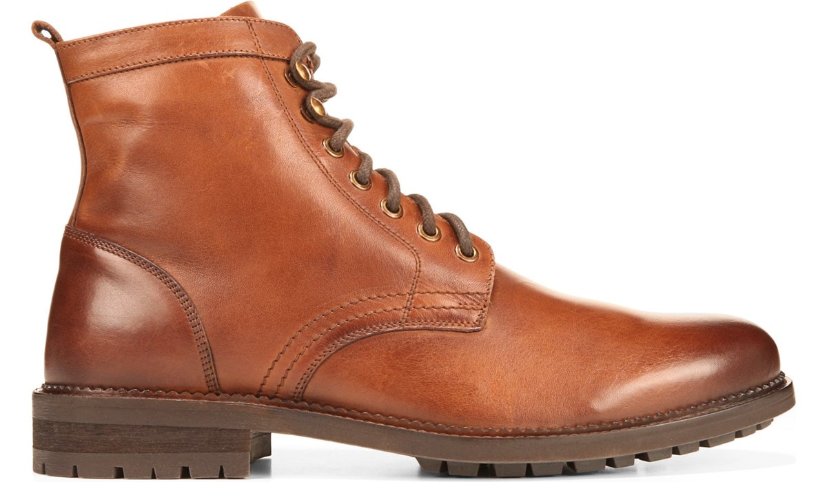 Cavalry Lace Up Boot in Tan Leather