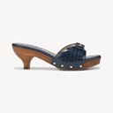 Navy Croco Leather