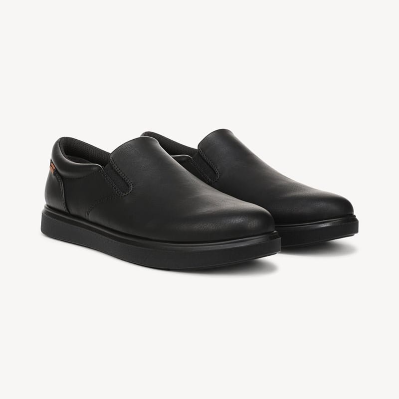 Dr. Scholl's Men's City Cloud Slip On Shoes Black/Black Faux Leather Drsch 13.0 M