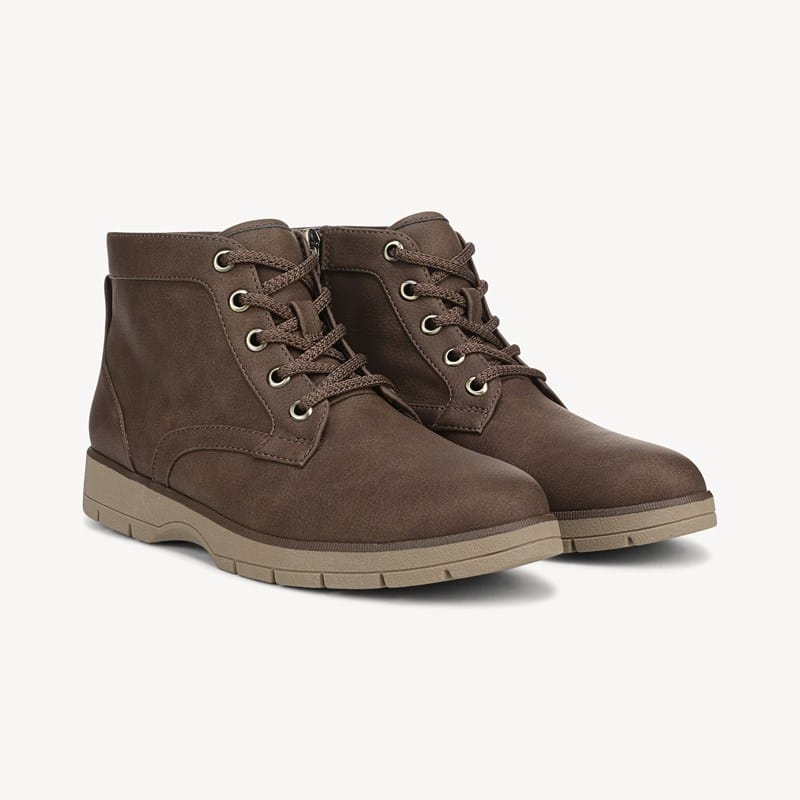 Dr. Scholl's Women's Northstar Lace Up Boot Dark Brown Faux Leather DRSCH 11.0 W