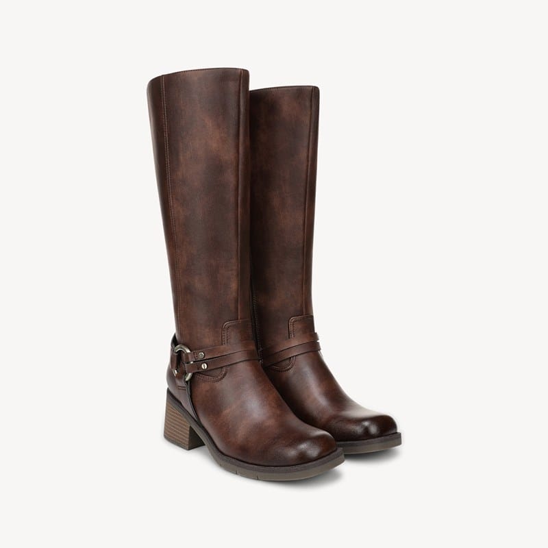 Dr. Scholl's Women's Joplin West Tall Boot Walnut Brown Faux Leather DRSCH 6.0 M