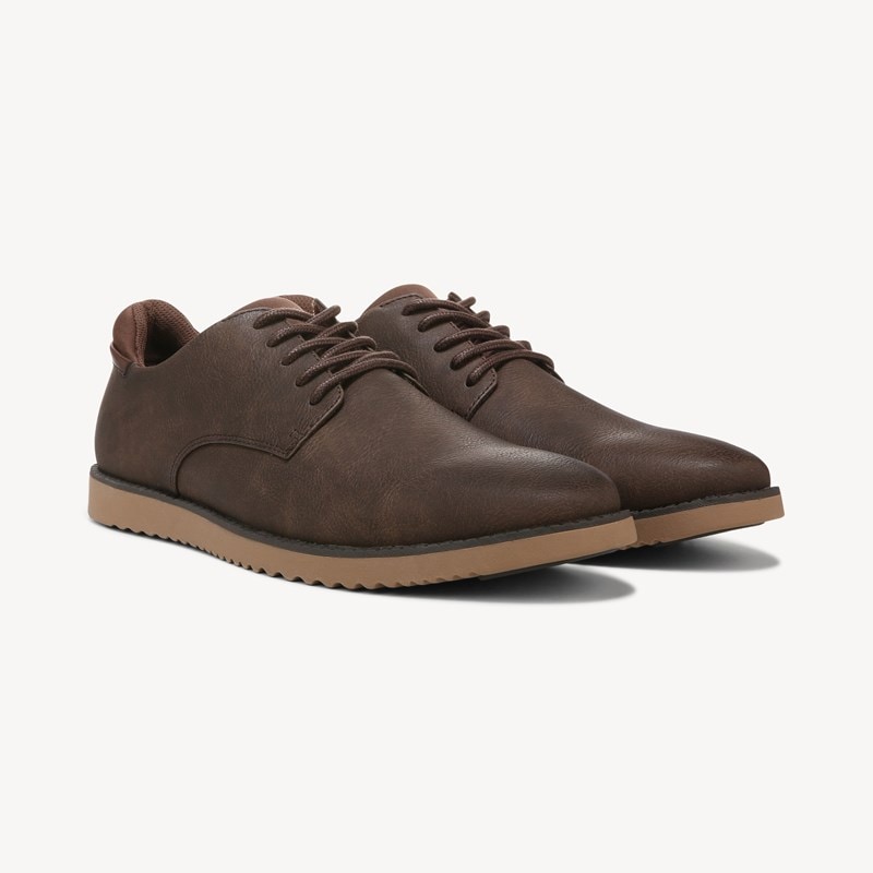 Dr. Scholl's Men's Sync Oxford Shoes Brown Faux Leather DRSCH 9.0 W